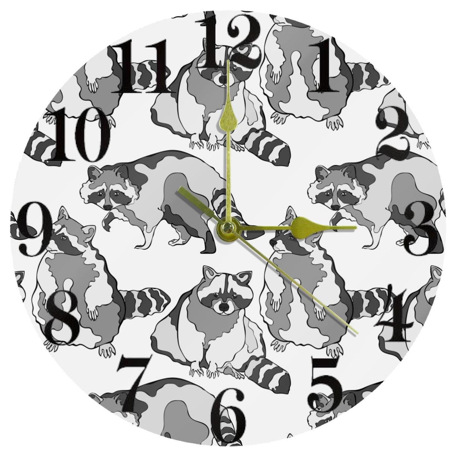 Horloge murale ronde Animao silencieuse pour une école ou maison