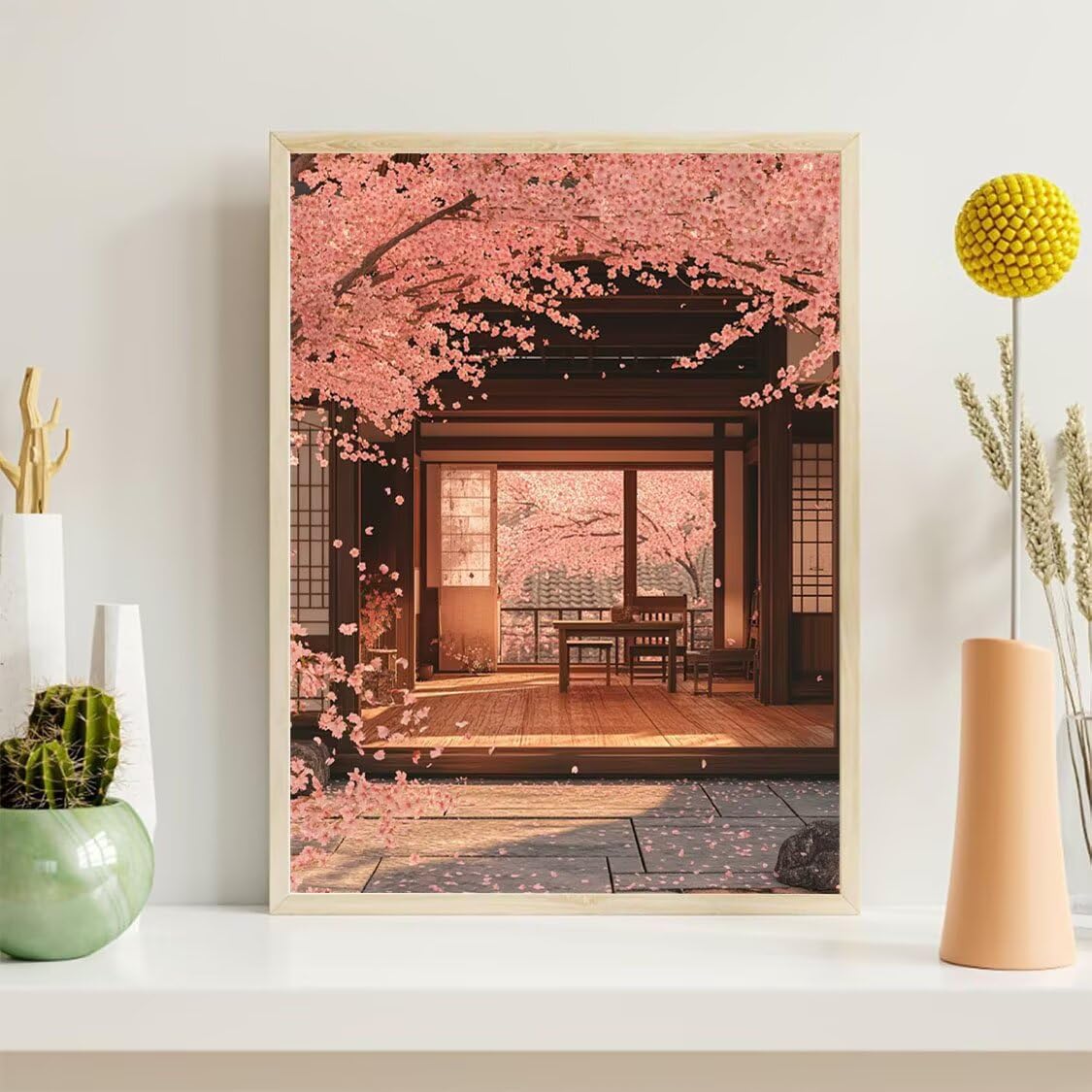 Frühjahr Diamond Painting Kinder, Rosa Diamond Painting Erwachsene, Anfänger Crystal Art Set, Entspannendes & Stressabbau Kunsthandwerk, Perfektes Geschenke, für Home Wall Decor 100x130cm f-44
