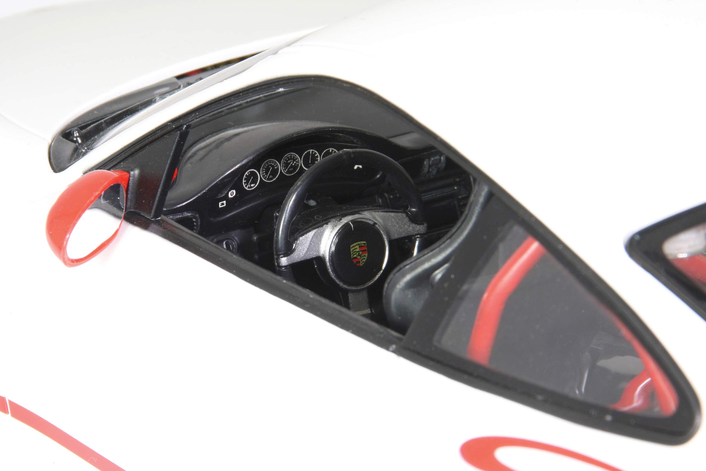 JAMARA 404311 Porsche GT3 RS 1:14 biała licencja 2,4 GHz, do 1 godz. czasu jazdy przy 11 km/h, LED, idealnie odwzorowane szczegóły, szczegółowe wnętrze, wysokiej jakości wykonanie
