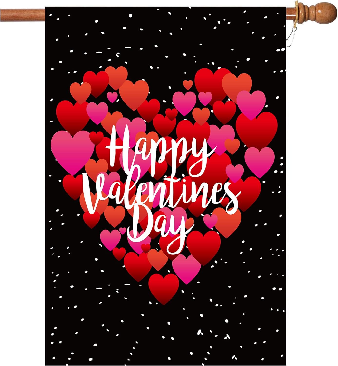 Valentine's Day Flag,28x40 Inch Valentine's Heart Garden Flag Valentine Flags for Your Valentine's Day Decoration