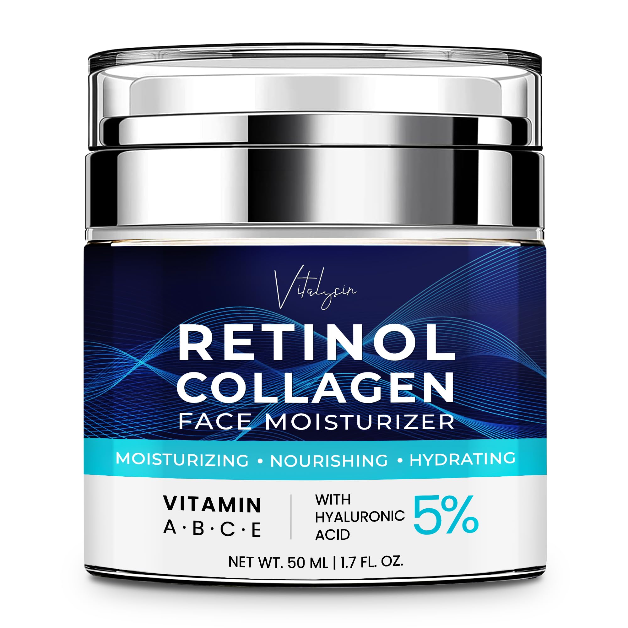 Face Moisturizer for Aging Skin Wrinkle Cream for Older Women and Men 50 and 60 plus with Retinol