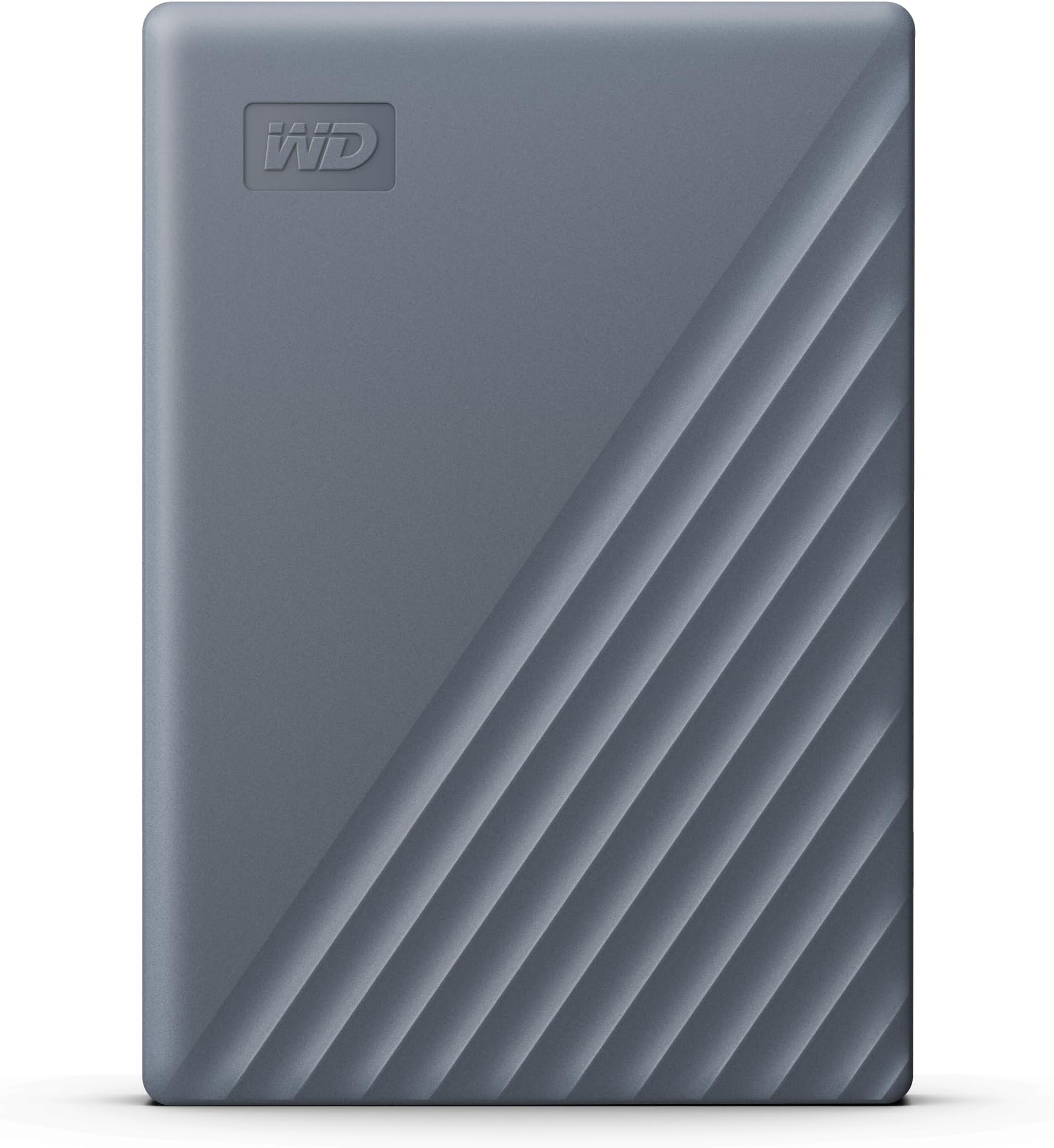 WD 5TB My Passport Hard Drive, Gray,USB C,USB A,exFAT,Password protection,hardware encryption, works with Chromebook badge-WDBRMD0050BGY-WESN