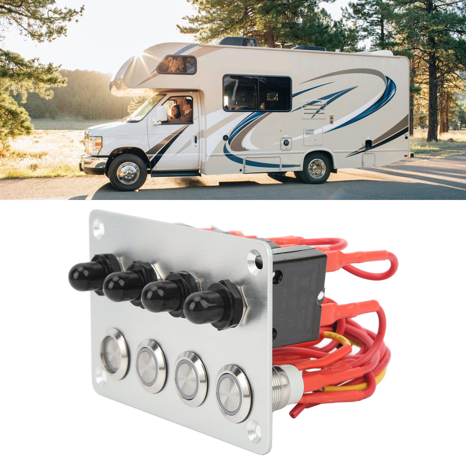 INTERRUTTORE A DONDOLO Di Alimentazione Momentaneo Auto Compatto DPDT OnOff Pulsante Di - Foto 7