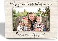 Vista 10 de Marco de fotos para abuela, regalos para abuela, marco de fotos de madera My Greatest Blessings Call Me Grand, 4 x 6 pulgadas