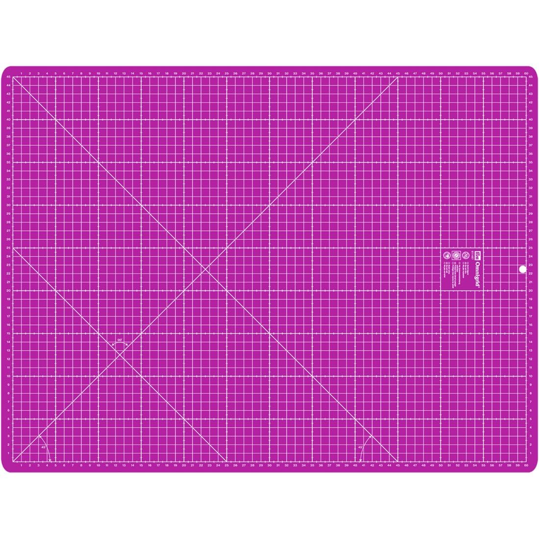 Prym Cutting Mat, Synthetic Material, Pink, 60 x 45 x 0.2 cm