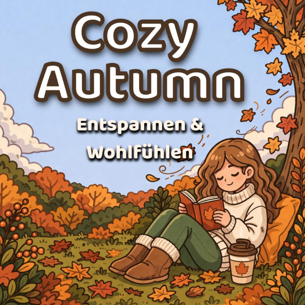 Cozy Escape: Herbst Malbuch für Erwachsene: Entspannende und niedliche Ausmalbilder mit gemütlichen Herbstszenen, warmen Momenten und ruhiger Atmosphäre (Cozy malbuch)