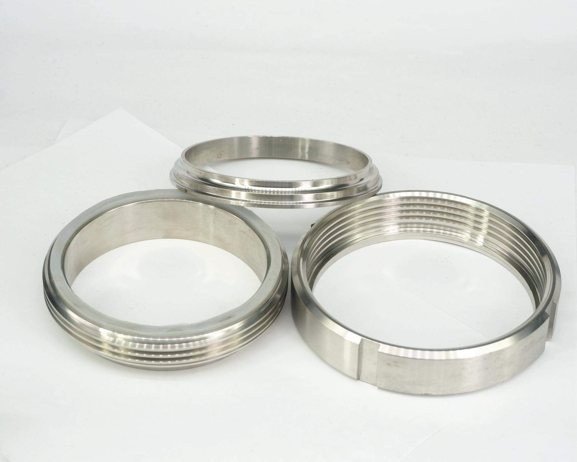 Welding O.D 102mm 4" SS304 Stainless Steel T Thead Weld On Socket Union Set Pipe Fitting For Food Industries