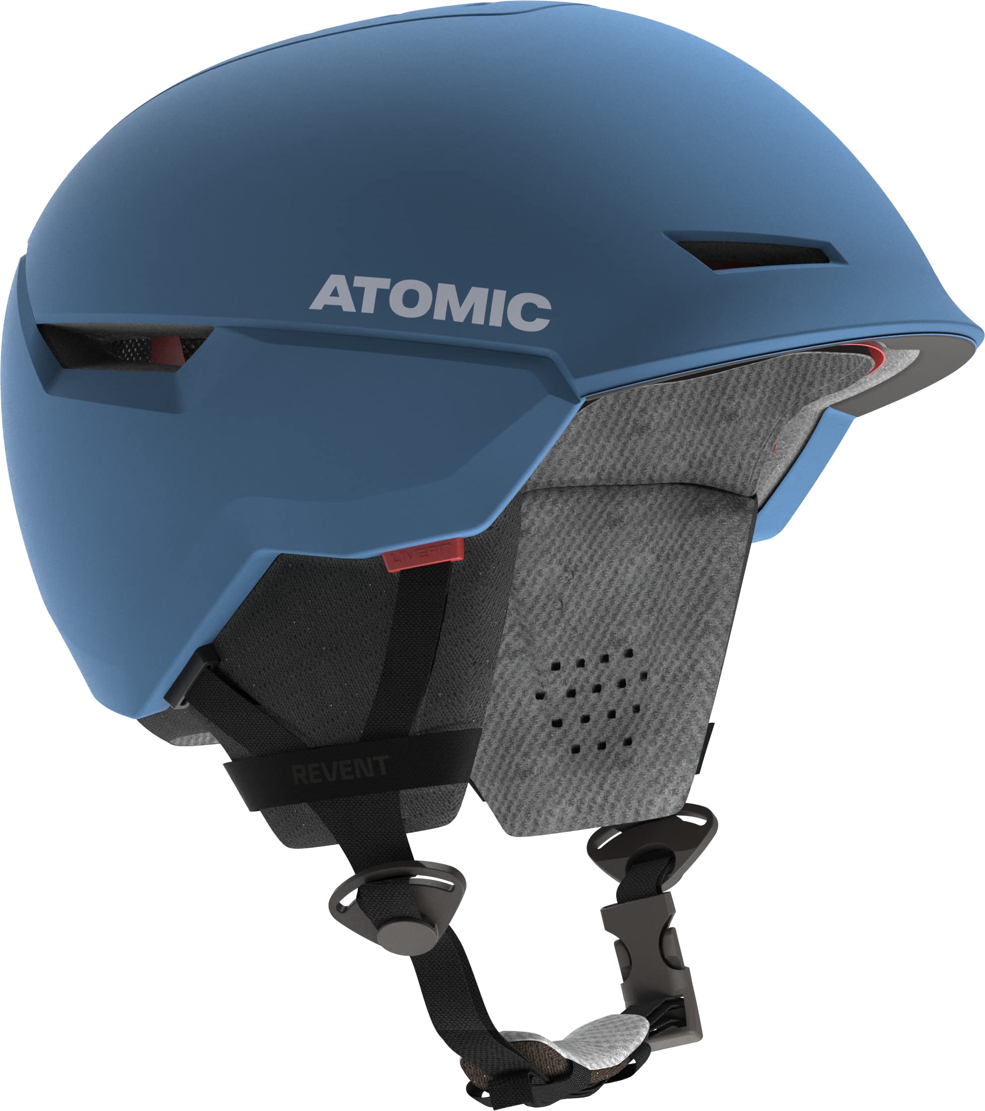 Atomic Salomon Revent+ Casco da sci per adulti, unisex, vestibilità precisa e personalizzata, protezione da urti, innovativo sistema di ventilazione, circonferenza testa 51-55 cm, blu, taglia S