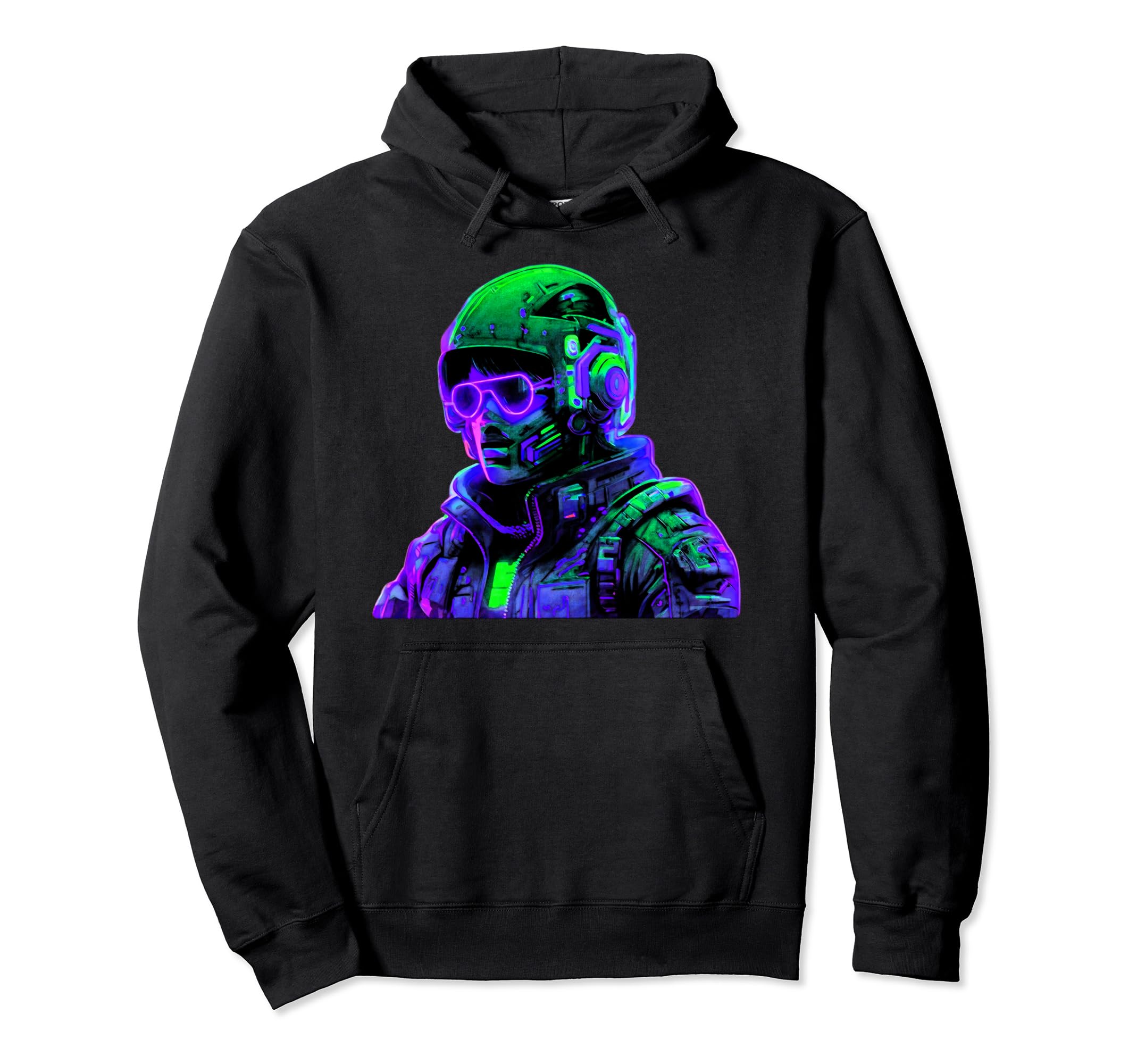 Urban Art Style Tactical Gear Visual Pullover Hoodie