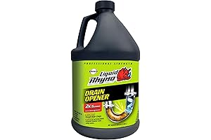 Plumber Hair Clog Eliminator - Liquid Rhyno 62 oz. Drain Cleaner Solution