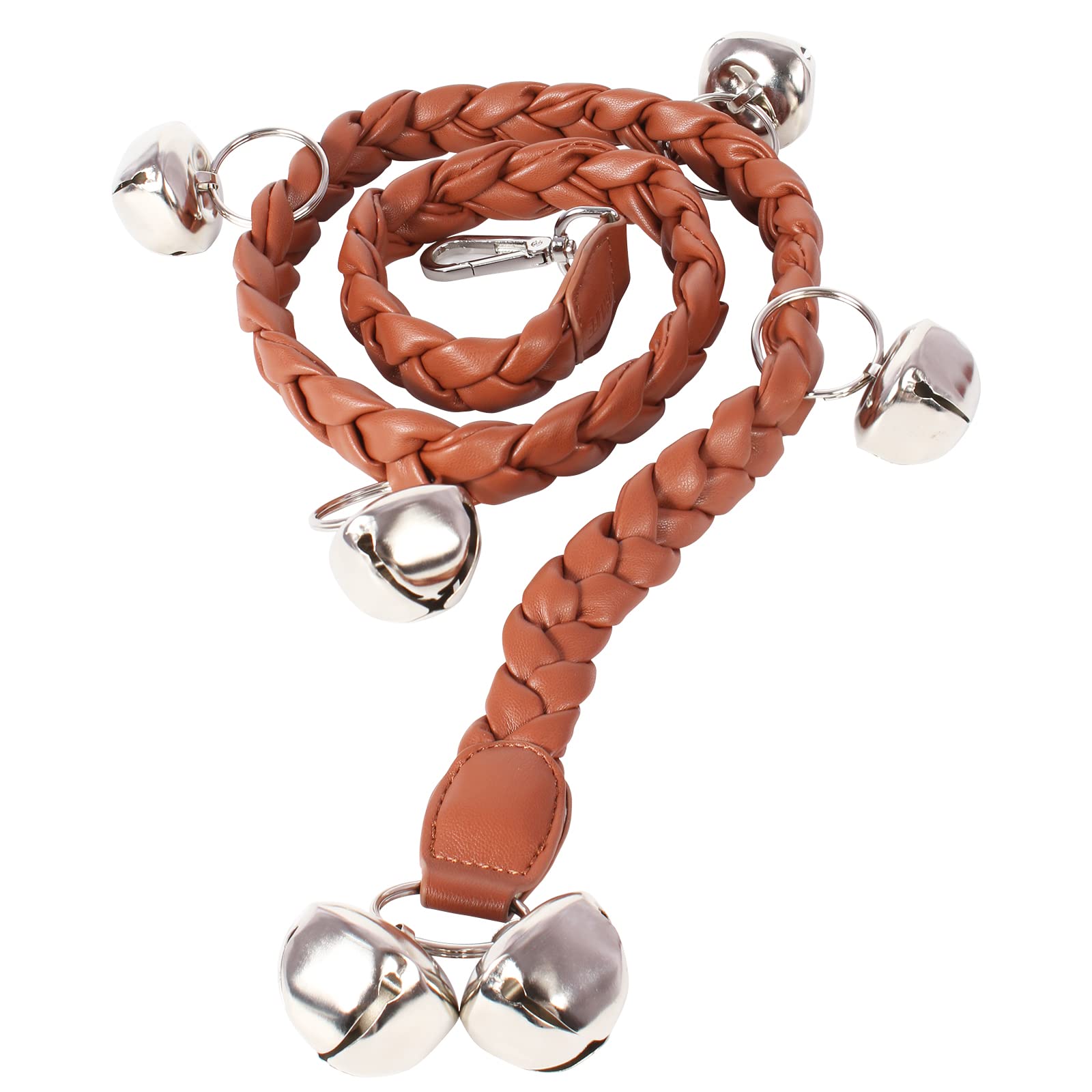 CATHYLIFE Upgraded Dog Doorbells for Potty Training, PU Puppy Dog Door Bells with 6 Extra Loud Bells for Dogs Training, Housebreaking, Door Knob, Ring to Go Outside Doggie Pet Supplies.