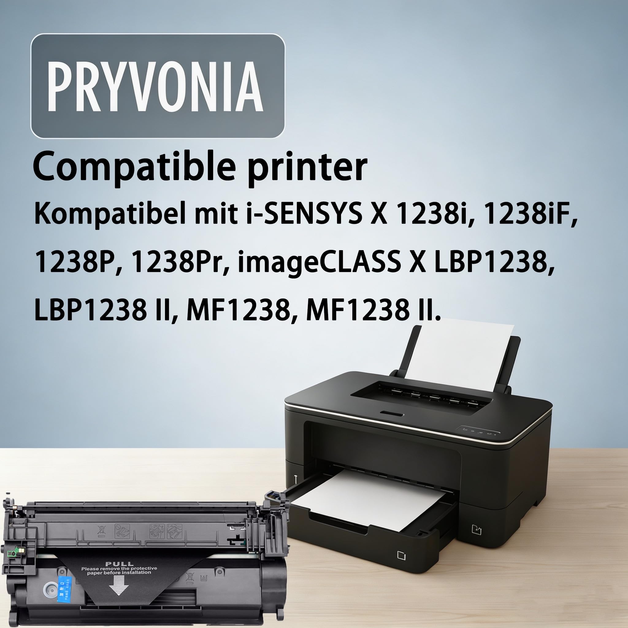 T08 kompatybilny toner czarny do Canon i-SENSYS X 1238i 1238iF 1238P 1238P 1238Pr imageCLASS X LBP1238 MF1238 zamiennik do 3010C005 (zestaw 1 szt.)