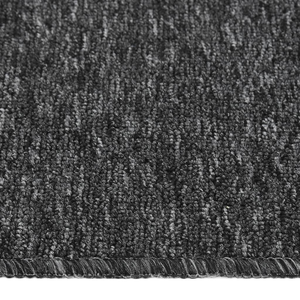 vidaXL 15x Tapis d'Escalier Antidérapants Rectangulaires Carpettes de Marches d'Escalier Protecteurs Moquettes Couvre-marches Décoration 75x20 cm Anthracite