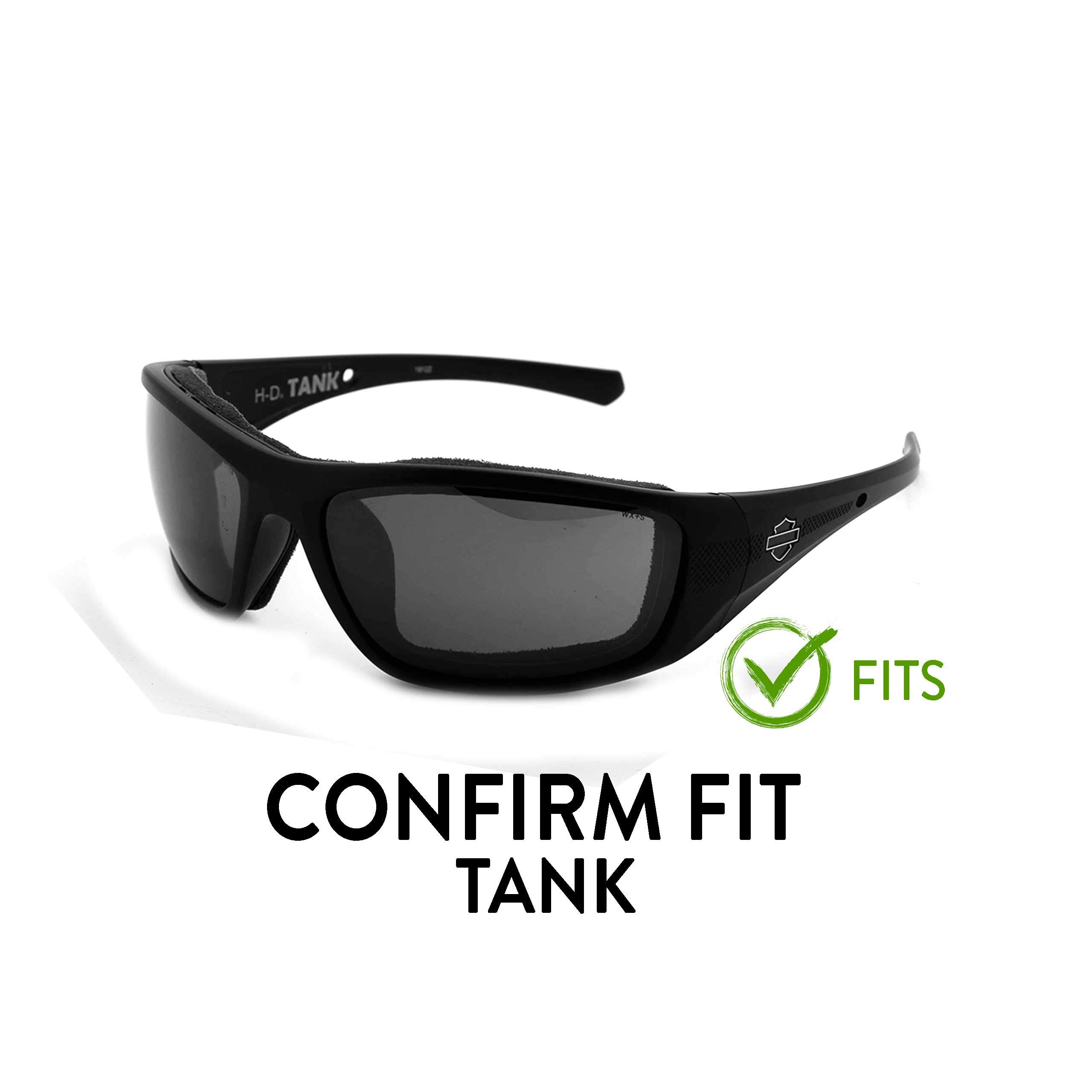 Apex Lenses Polarized Replacement Lenses for Harley Davidson (Wiley X) Tank Sunglasses (Black)