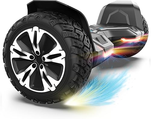 Gyroor Hoverboard Offroad All Terrain Flashing LED Wheel Self Balancing G5 Hoverboards with Bluetooth Speaker for Kids & Adults, UL 2272 Certified