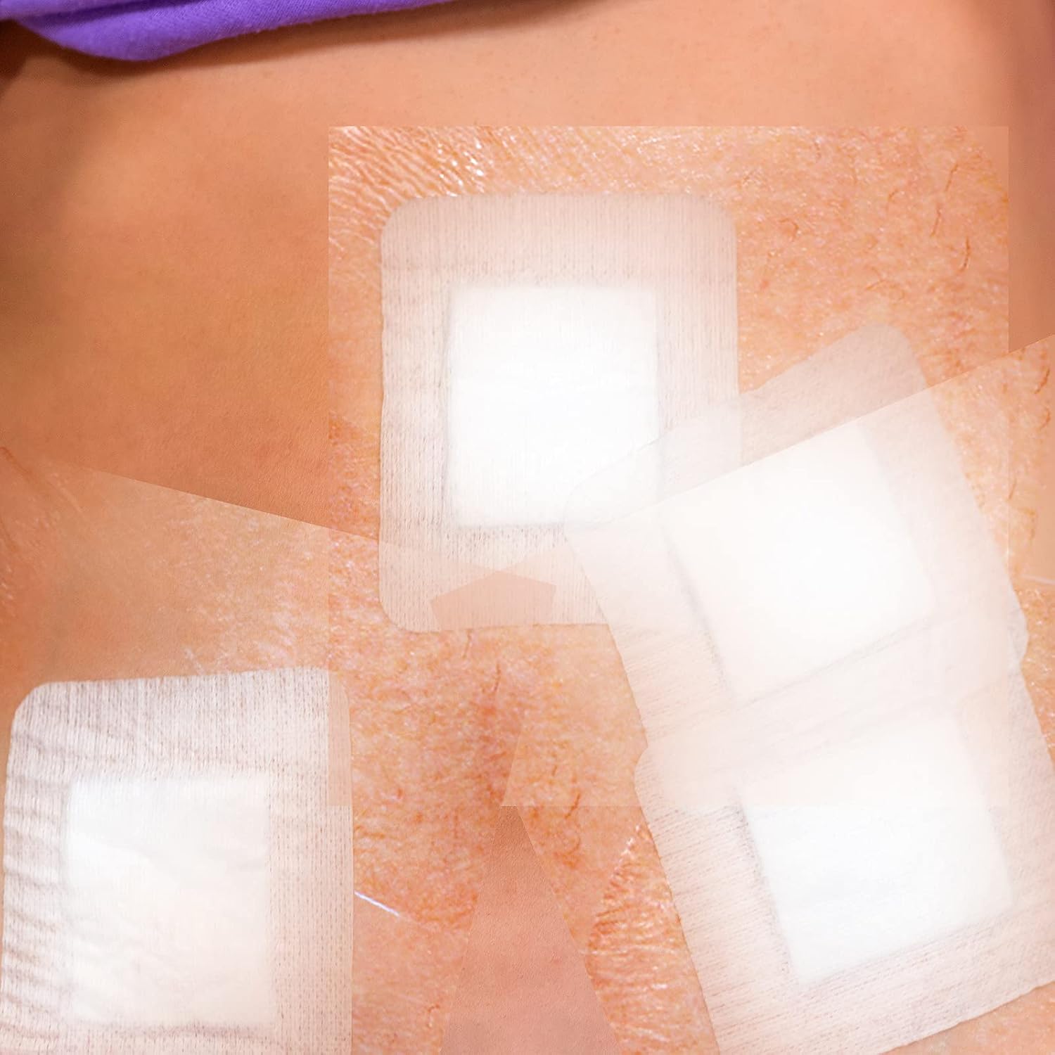 Nuanchu 50 Pieces Dialysis Catheter Cover 7. 87 x 7. 87 Inch Shower Cover Peritoneal Dialysis Accessories Protector Waterproof Transparent Bandage Wound Bandage for Swimming Tattoo Dressings