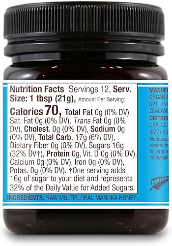 Miniatura 3 de Wedderspoon On The Go Raw Premium Manuka Miel KFactor 16, sin pasteurizar, genuina miel de Nueva Zelanda, multifuncional, súper-alimento sin OMG
