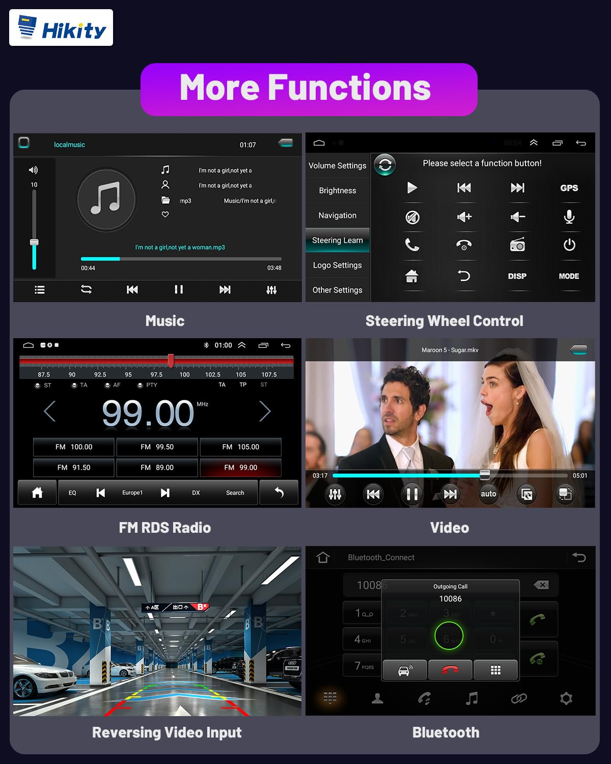 Hikity DAB Autoradio Android 15 per VW Golf 5 6 Polo Passat Seat Skoda | Android Auto Wireless CarPlay | 2+64GB | 9" Touchscreen Stereo Auto GPS DAB RDS FM SWC Canbus HiFi Retrocamera per VW