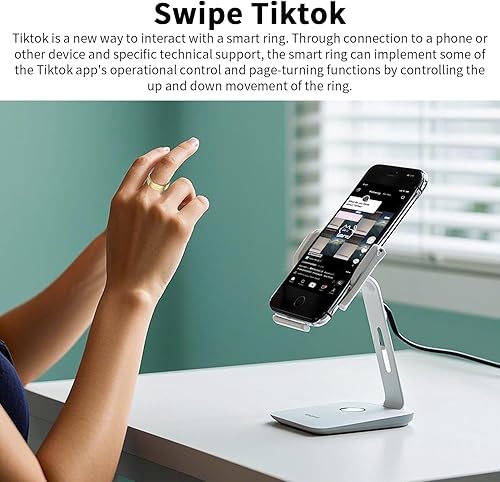 Miniatura 6 de Anillo inteligente, rastreador de actividad física para mujeres y hombres, contador de pasos, frecuencia cardíaca, oxígeno en sangre, calorías y