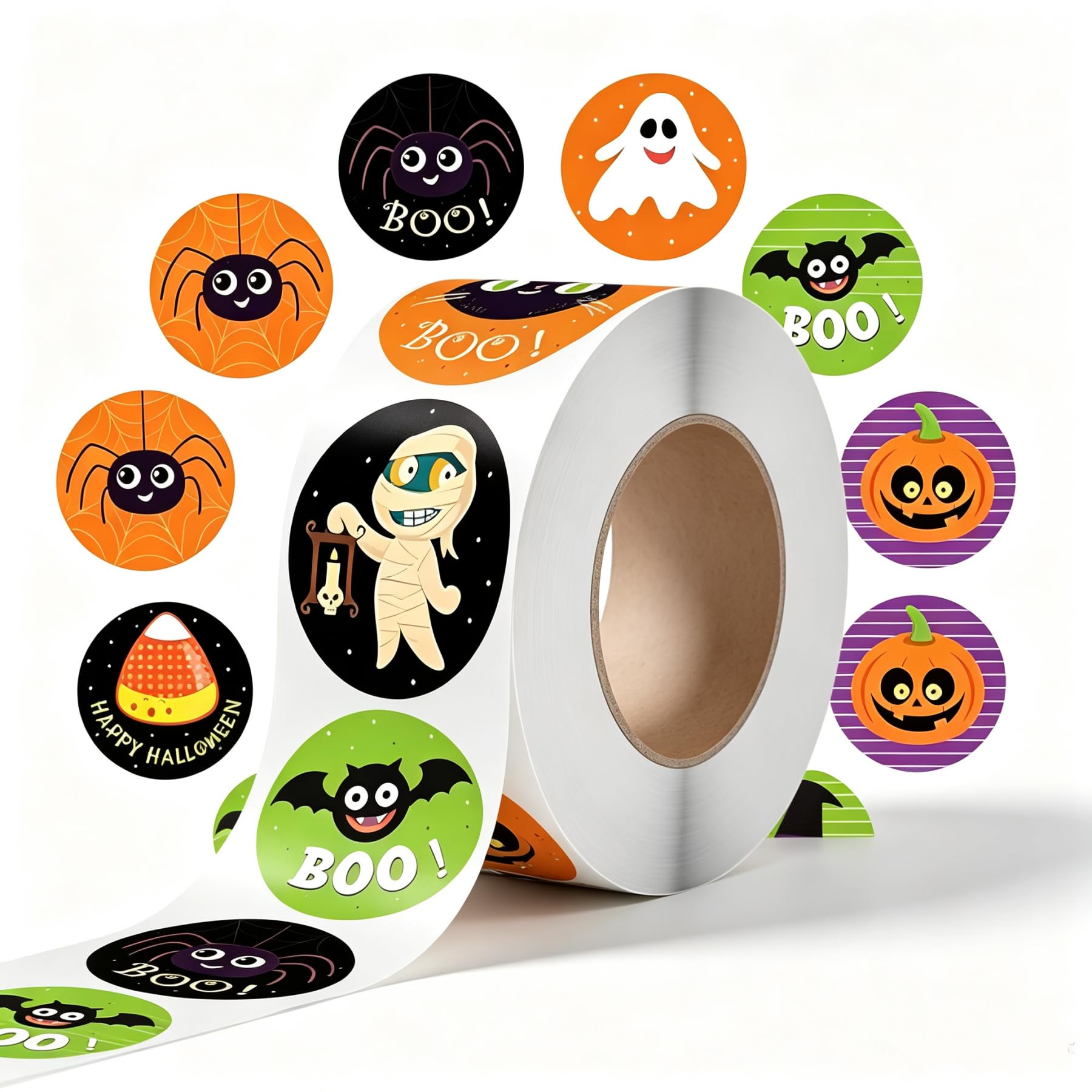 500pcs Happy Halloween Stickers Pumpkin Decorating Stickers Set(Type-11)