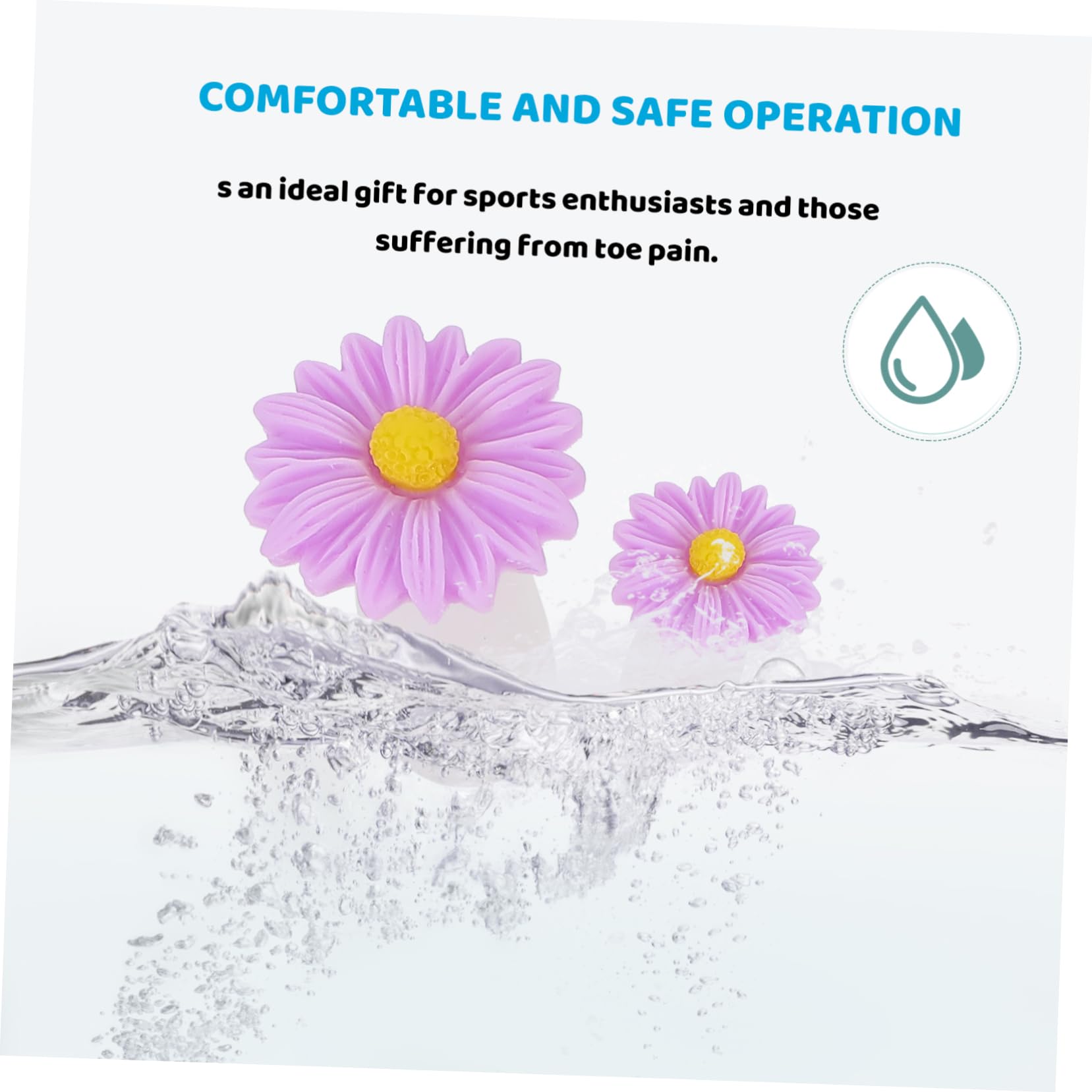 AUTSUPPL for Pedicure 24pcs Silicone Toe Separators Toe Separaters Toe Separators for Bunions Nail Art Toe Separator Set