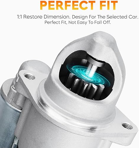 Miniatura 4 de Motor de arranque para Hyundai Santa FE 2010-2012 FE Sport 2013-2014, Sonata 2009-2014, KIA Optima 2013-2015, Sorento 2011-2014, SVA0019 410-12398