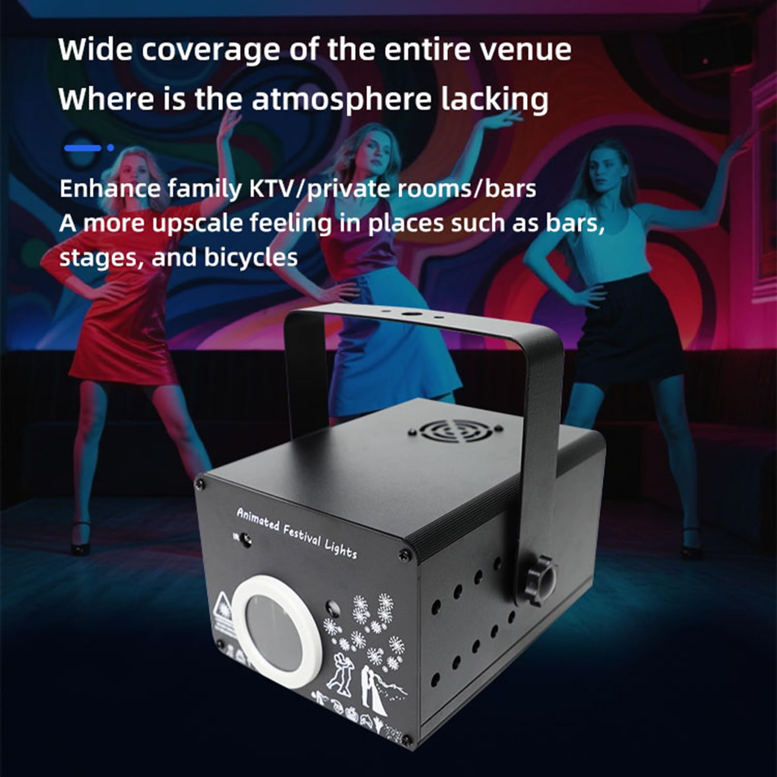 Luces Discoteca, Efectos Dinámicos Para Fiestas, Control De Sonido, Luz Ambiental Para Bares, Karaokes, Clubes, Bodas, Cumpleaños Y Eventos, Incluye 9 Patrones De Animación Y 256 Patrones Lineales