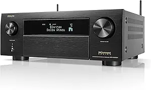 Denon AVR-X4800H 9.4-Ch Receiver (2022 Model) - 8K UHD Home Theater AVR (125W X 9) Built-in Bluetooth, Wi-Fi & HEOS Multi-Room Streaming, Dolby Atmos, DTS:X Pro, IMAX Enhanced & Auro 3D