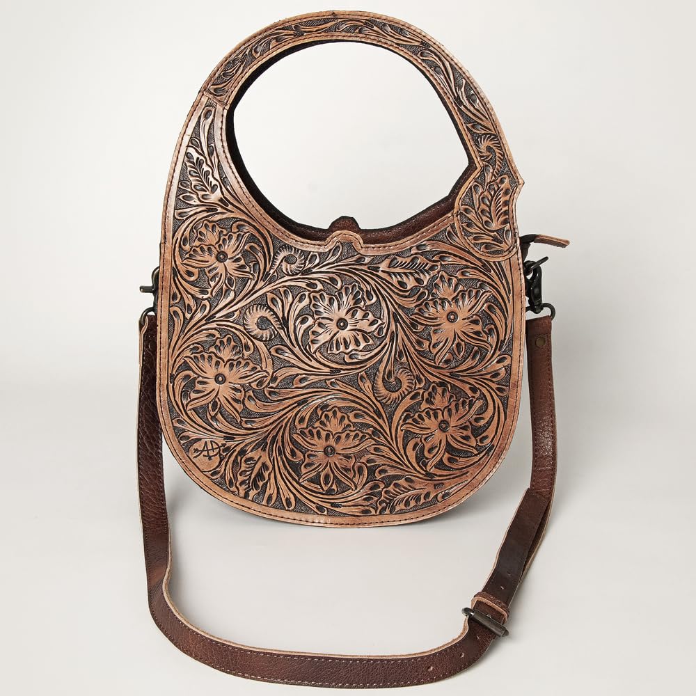 American Darling Clutch Hand Tooled Crocodile Embossed Genuine Leather Women Bag Western Handbag Purse| Leather Clutch Bag