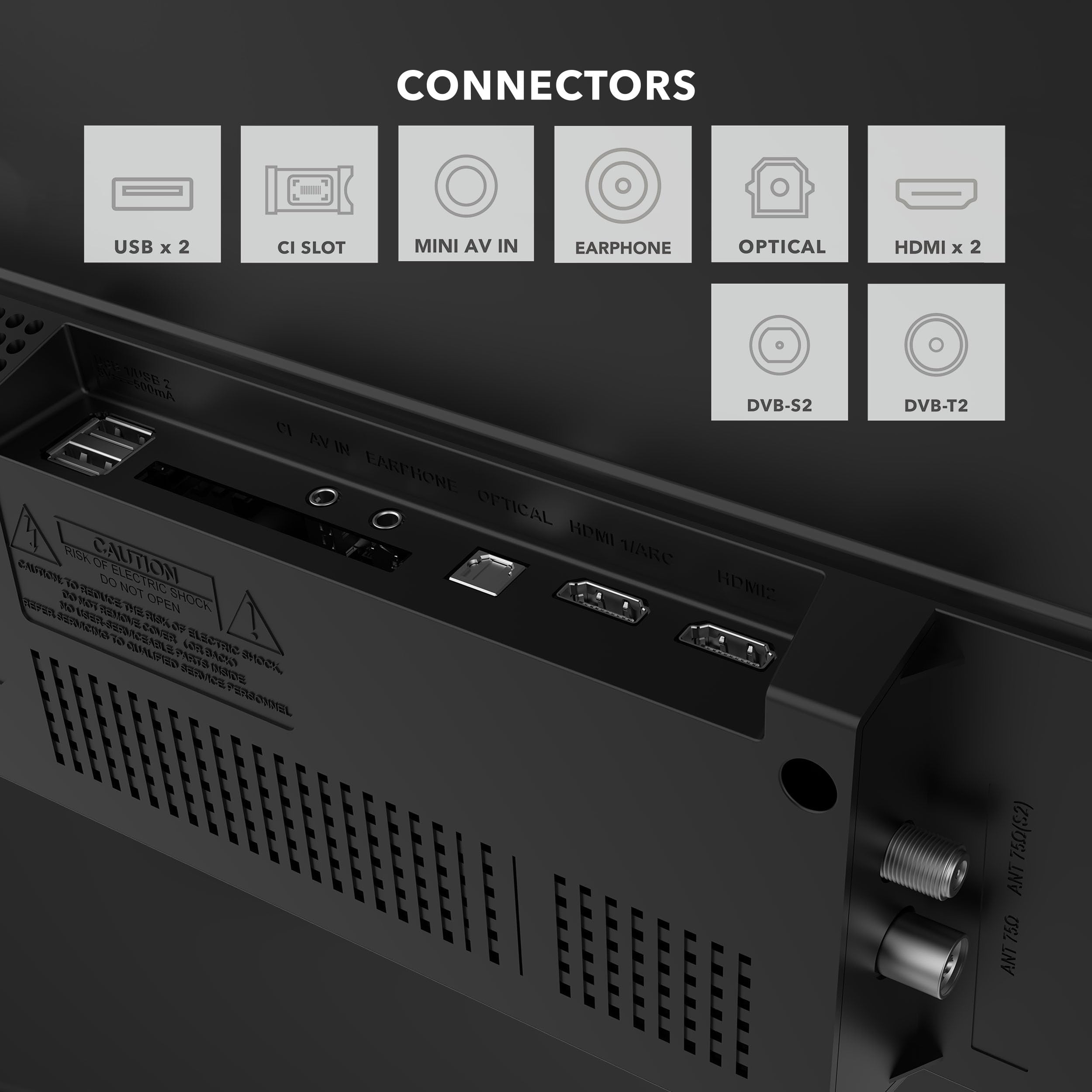 Smart Tech 40FN01K, Televisor LED FHD de 40 Pulgadas (101 cm) sin Función Smart TV