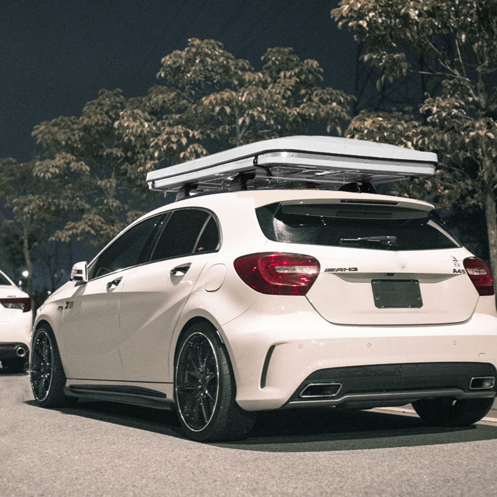 Tente de voiture pour camping et voyage en plein air, design ventilé, imperméable et protection solaire, spacieuse pour 2 à 3 personnes