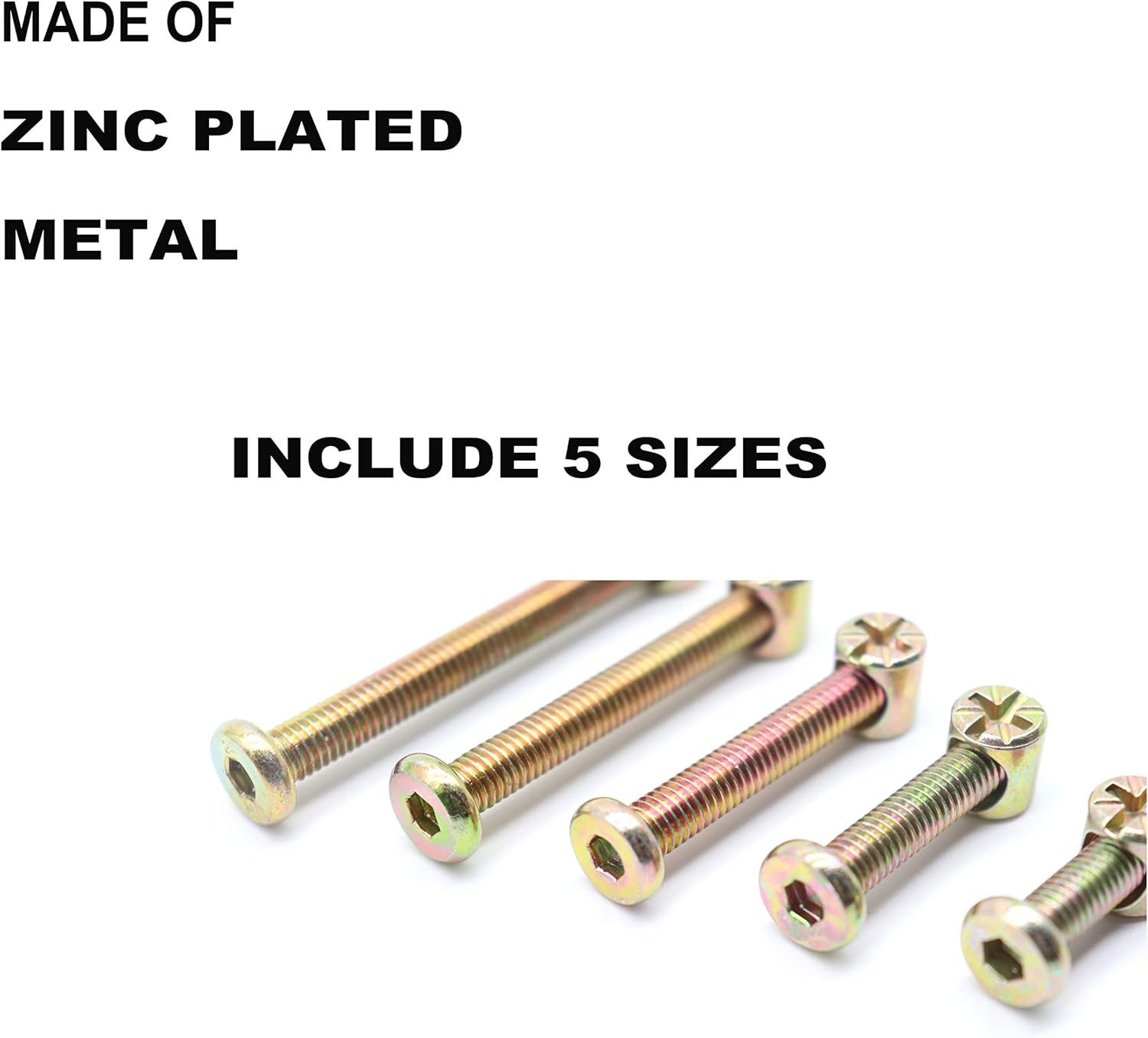 Onе-Dау Sаlе: Uр tо 80% оƒƒ binifiMux Crib Hardware Screws, 50 Set(100Pcs) M6 Furniture Barrel Nut Bolt Assortment Kit, Hex Socket M6 x 20mm/ 30mm/ 40mm/ 50mm/ 60mm Crib Bolt Barrel Nut 🛒 Crаzу Dеаlѕ binifiMux Crib Hardware Screws, 50 Set(100Pcs) M6 Furniture Barrel Nut Bolt Assortment Kit, Hex Socket M6 x 20mm/ 30mm/ 40mm/ 50mm/ 60mm Crib Bolt Barrel Nut