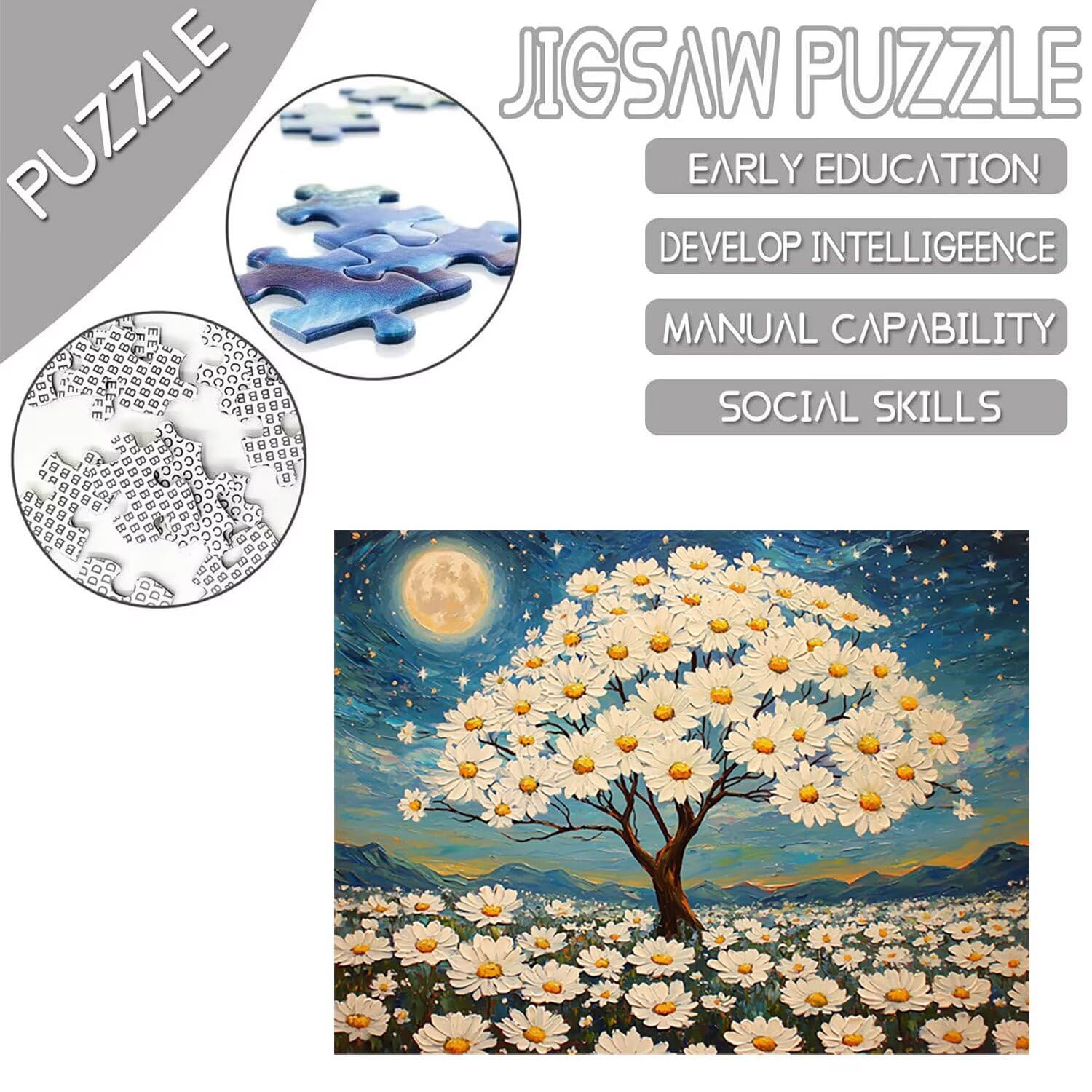 Puzzle 1000 Pieces Puzzle Adults 75x50cm Educational Game Gifts Puzzle for Adults and Children Start 14 Years, Creative Gift For Relaks - (Bears) t-102