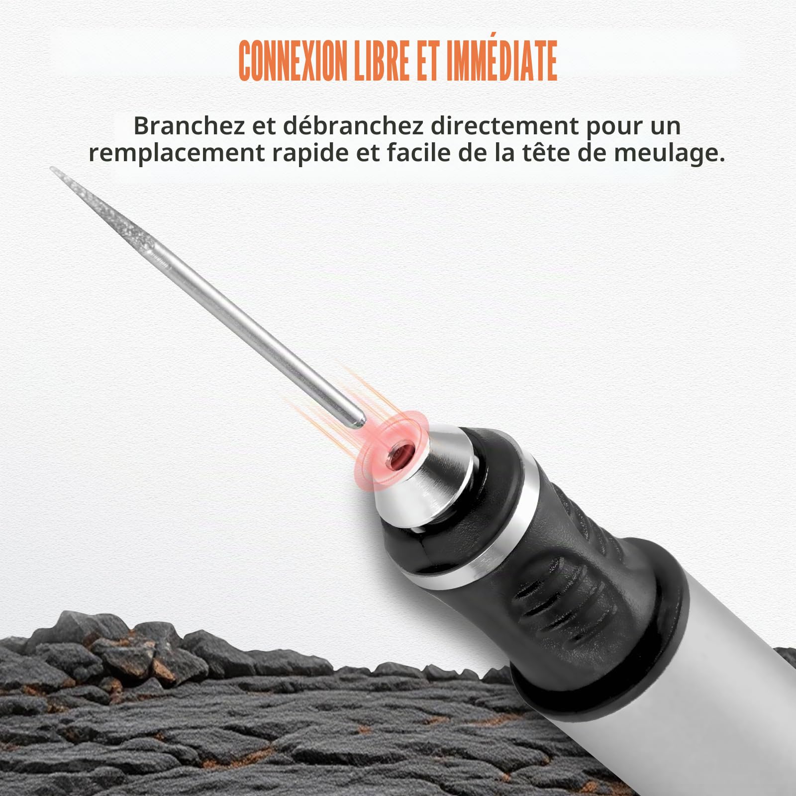 Appareil de gravure électrique pour verre et bois, kit de gravure sur verre, mini fraise avec 30 embouts, vitesse de rotation à 3 niveaux, stylo de gravure 10 W pour bricolage et artisanat, noir