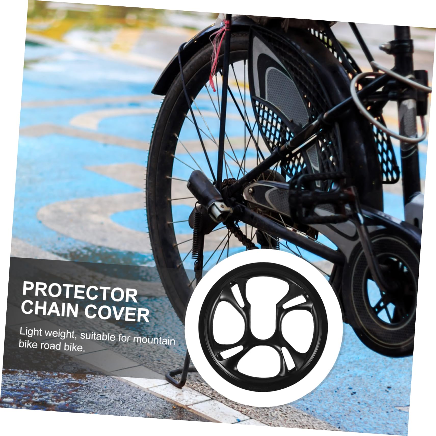 Toyvian 2 Guida Bici Protezione Sprocket per Mountain Bike Facile Installazione e Rimozione Resistente Condizioni Meteorologiche