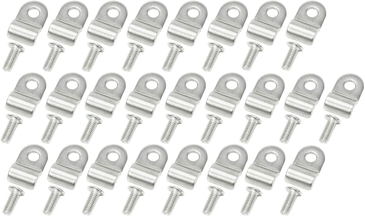 3/16" Stainless Steel Brake Line Clamp with Screw Street Rod Custom Dune Buggy （50pc