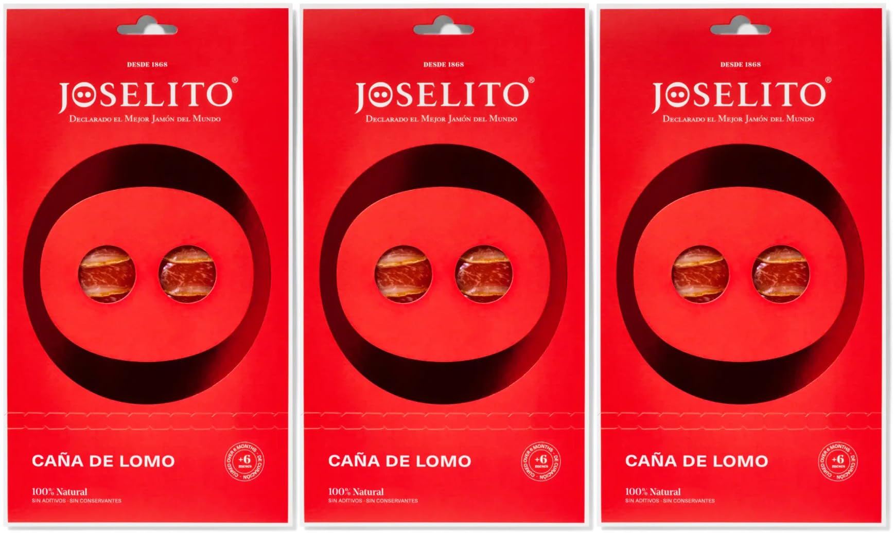 Lomo Joselito Loncheado - 3 x Caña de Lomo Loncheado - Envío 24H - Mejor Selección ENOVINOS