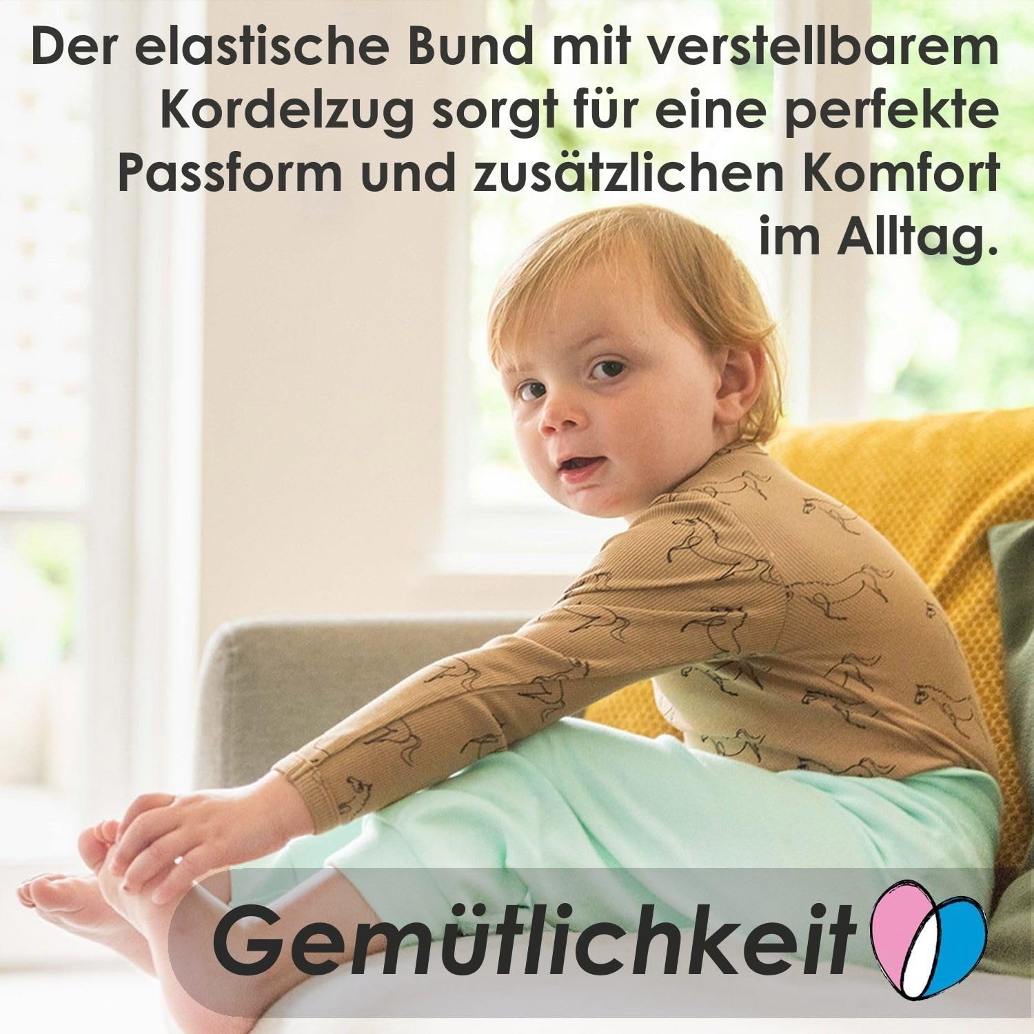 Lovjoy Baby Mädchen Kleinkind Jogginghosen/lässige Hosen / 100% Baumwolle, Weich und Komfortabel