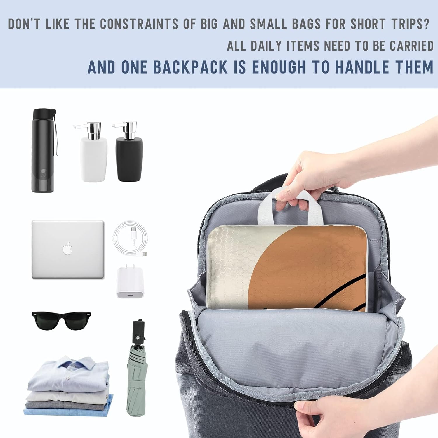 6 Set Boho Compression Packing Cubes Compressed Storage Bags for Carry on Suitcases Packaging Luggage Bags Organizers for Travel - Image 9