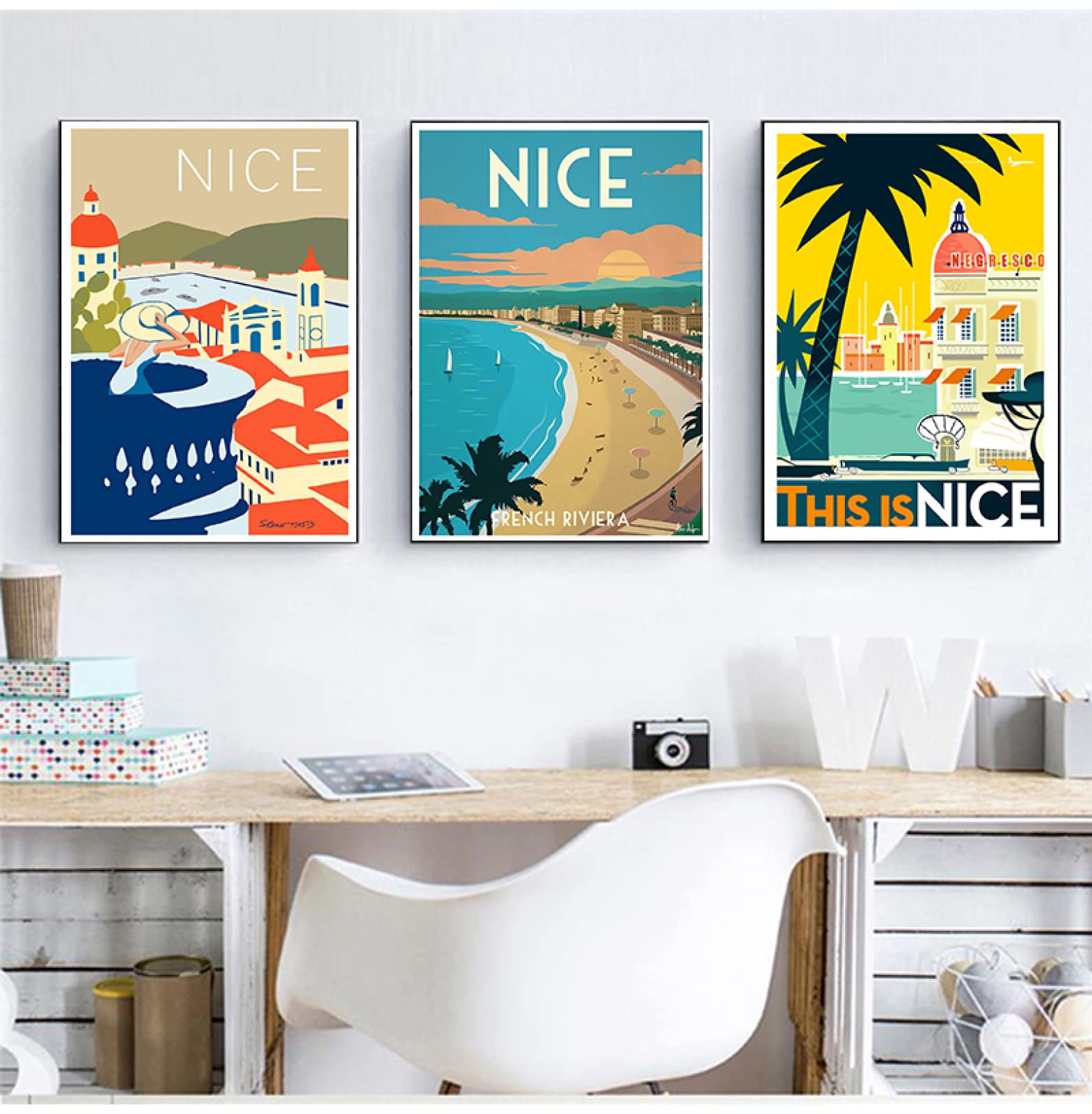 Amazon.co.jp: プロヴァンスニースフランスのポスターと版画旅行