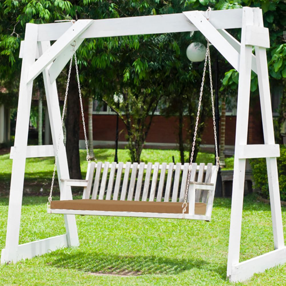 Panca impermeabile per esterni, 106,7 x 45,7 x 7,6 cm, materasso in schiuma spessa, per patio, patio, protezione solare, per chaise longue e panca da giardino