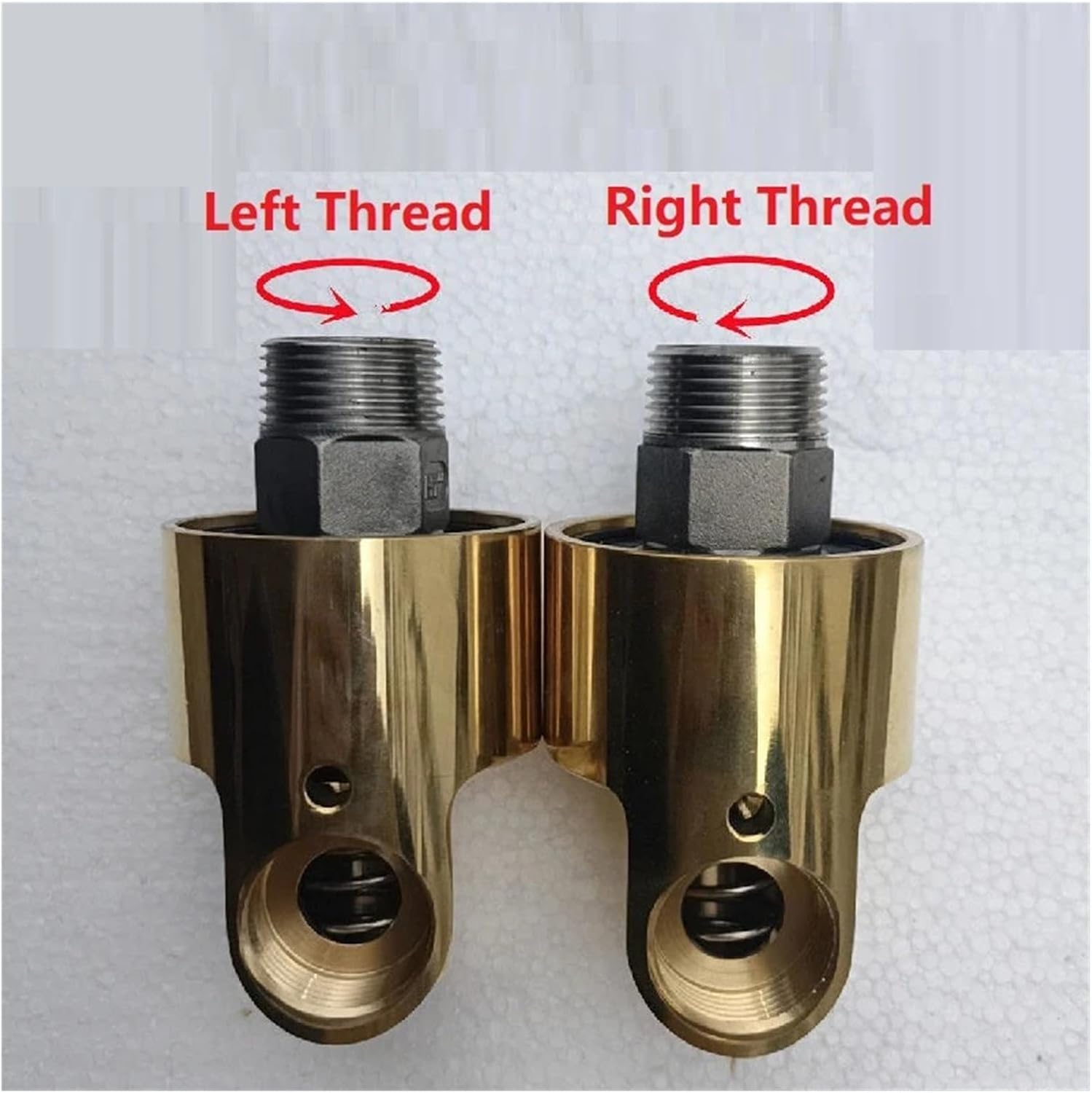 HD15 DN15 1/2 Inch Rotating Joint 360 Rotary Joint Water Air Oil Swivel Coupling Spray Universal Connector Brass Rotation Union(Right Thread)