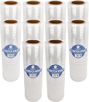 Vista 8 de NEXCOVER Envoltura Elástica de 18 Pulgadas - 1200 Pies Calibre 60, 2 Rollos de Película Elástica Autoadhesiva de Plástico Transparente