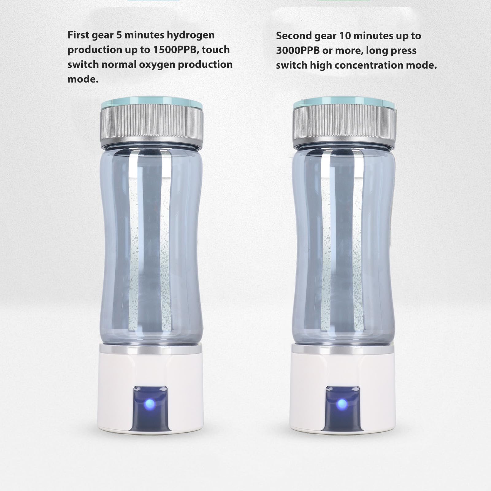 Macchina per Ionizzatore D'Acqua a Idrogeno 3000PPB Bottiglia per Generatore di Acqua Ricca di Idrogeno 300 Ml per Casa e Ufficio DC 5 V