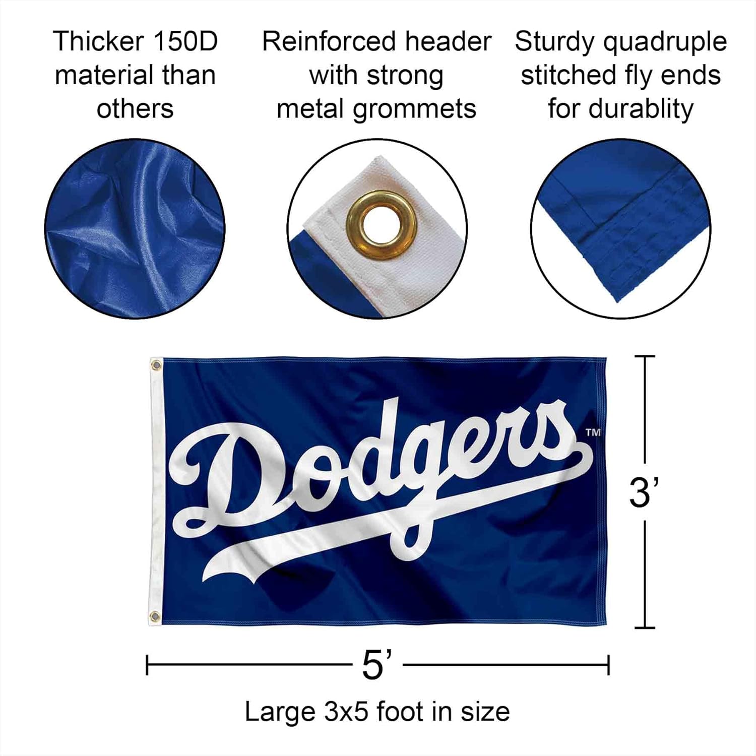 Los Angeles Dodgers Banner and Tapestry Wall Tack Pads