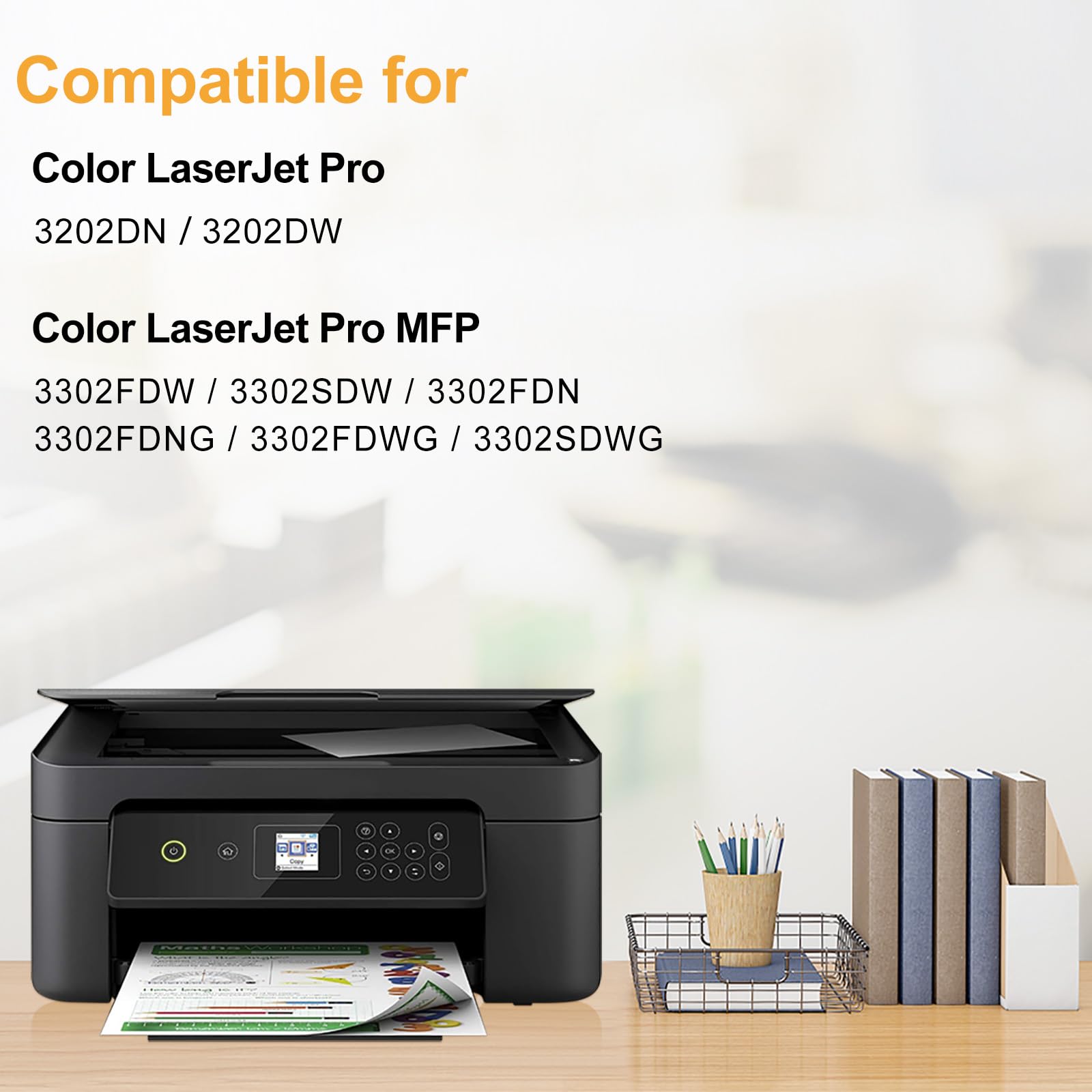 LeciRoba W2190A do HP 219A W2190A toner do HP Color LaserJet Pro MFP 3302FDW 3302SDW 3302FDN 3302FDNG 3302FDWG 3302SDWG Color LaserJet Pro 3202DN 3202DW drukarka (z chipem, zestaw 4 szt.)