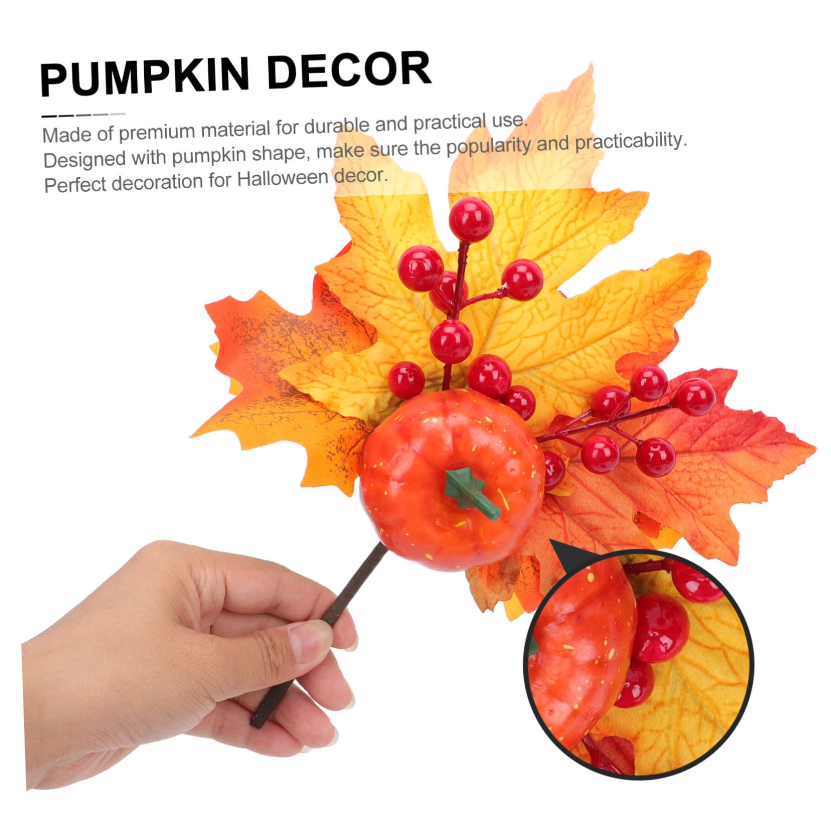Cabilock 9stücke Künstliche Kürbis-Dekoration Für Zuhause Herbst Und Halloween-deko Für Innen Und Außeneinsatz Wetterfest Und Langlebig