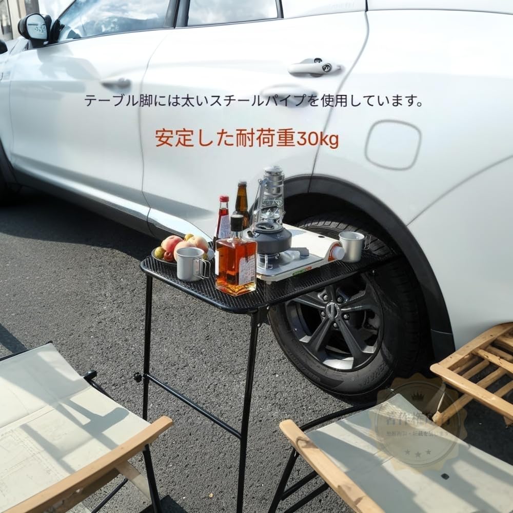 Amazon.co.jp: Zxyler 折りたたみ式 ピクニックテーブル 耐荷重30kg 高