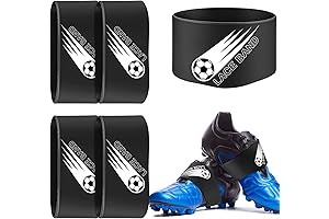 Patelai 4 Packs Premium Stretchy Soccer Shoe Bands: Unbeatable Comfort and Support...