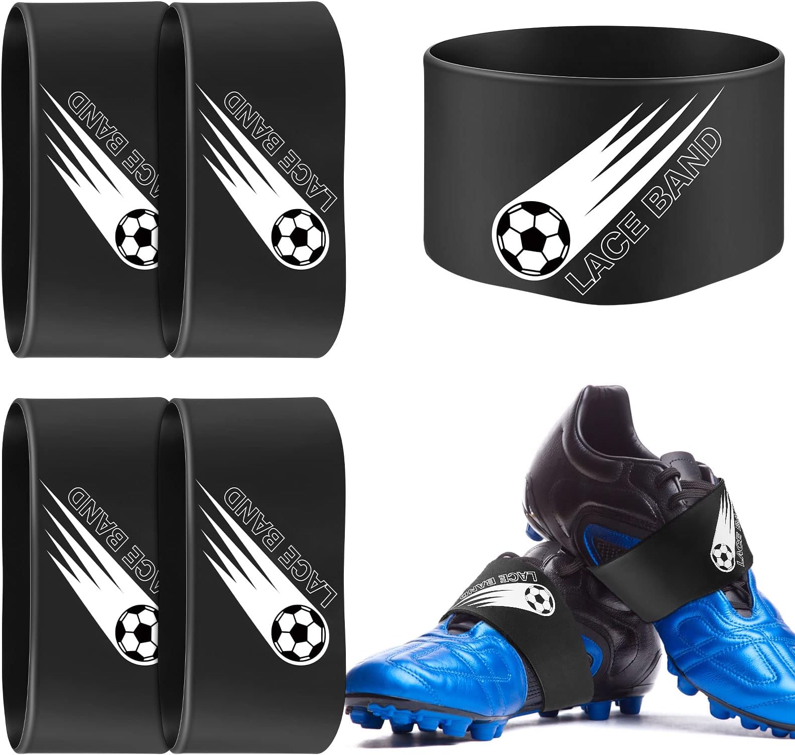 Soccer Cleat Lace Cover Sports Shoe Band Protector Soccer Shoe Cleat Bands Youth Adult